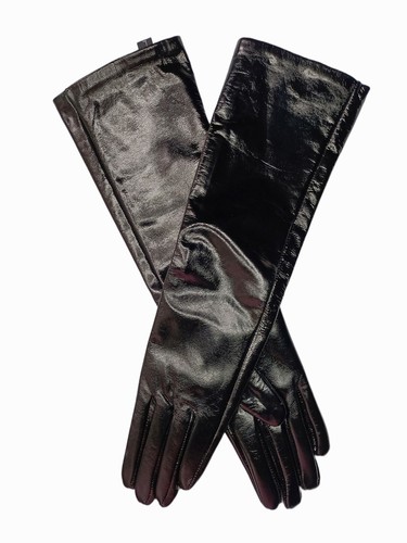 Women New 40cm(15.7") Long Real Sheep Leather Elbow Long Gloves - Picture 14 of 26