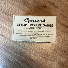 Vintage Garrard Stylus Pressure Gauge Model SPG3 in original Box With Instr
