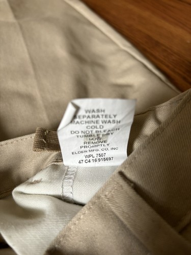 2 Pr Tom Sawyer Uniform pants 28 Husky Khaki tan * Inseam See Description * - Picture 21 of 24