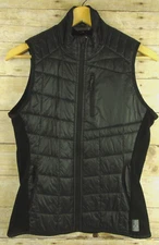 SmartWool Black Full Zip Puffer & Wool PhD Vest Medium