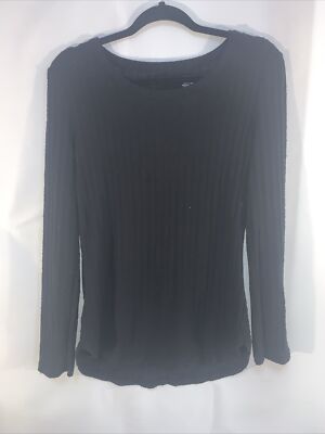 NOBO Black Long Sleeve Shirt Size L 11-13 #281.