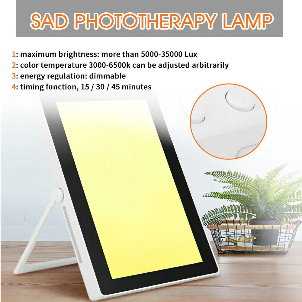 LED SAD Therapy Lamp Daylight Seasonal Affective Disorder