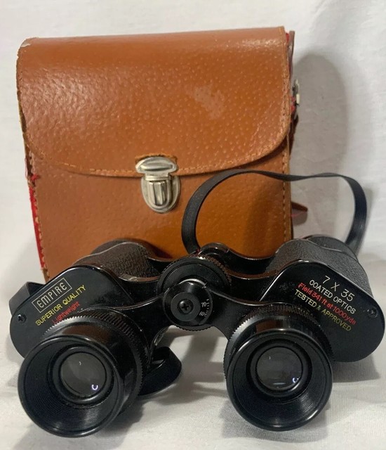 Empire Lightweight 7x35 Field Binoculars D 51704 w Case Coated Optics