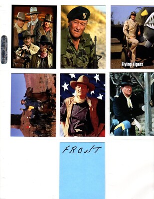 JOHN WAYNE   CUSTOM TRADING CARD 6 CARDS  SET