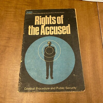 Rights of the Accused AEP Public Issues Harvard Social Studies Project Paperback