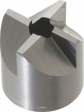 Made in USA 4 Flutes, 5/8" Diam, 3/16" Pilot Hole Diam, Solid Carbide Reverse...