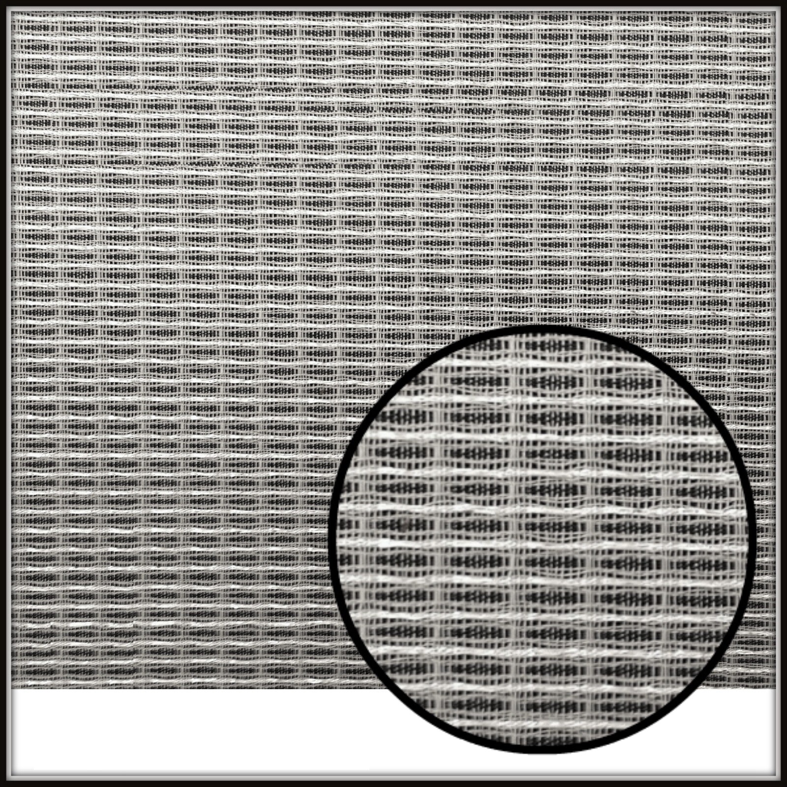 Panno griglia parafango 24"x36" nero/bianco/argento (orpello argento) -invecchiato o regolare