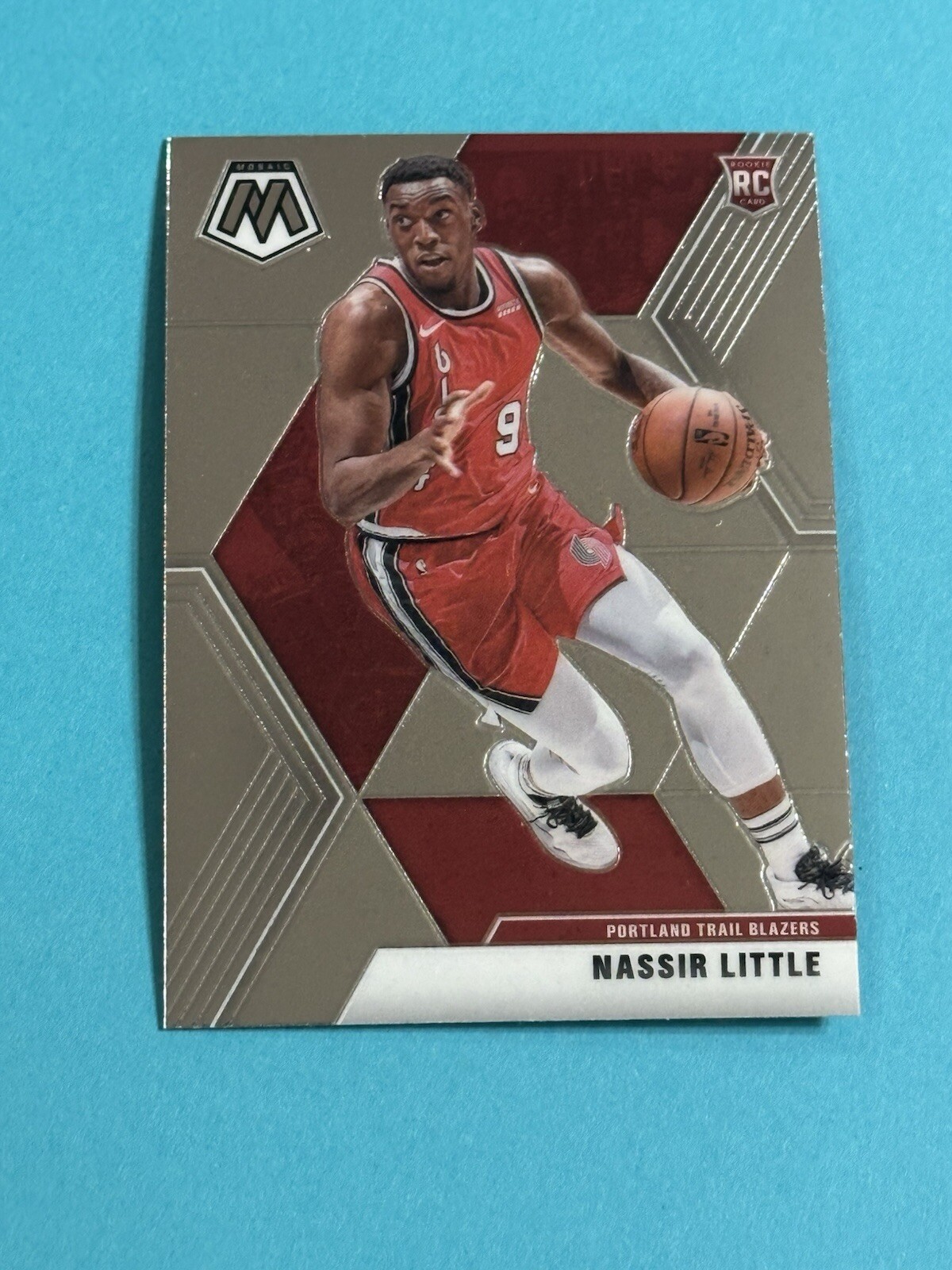 2019-20 Panini Mosaic Nassir Little Rookie #247 Portland Trail Blazers RC (B)
