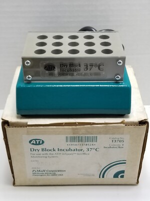 ATI Dry Block Bath Incubator 37°C #13705 Bench Top Laboratory Device New