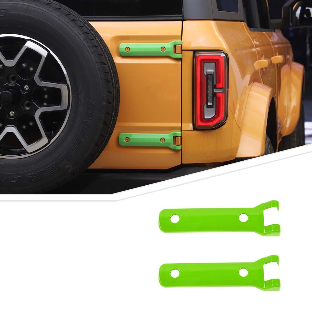 Exterior Rear Tailgate Door Hinge Cover Trim For Ford Bronco 2021-23 Light Green