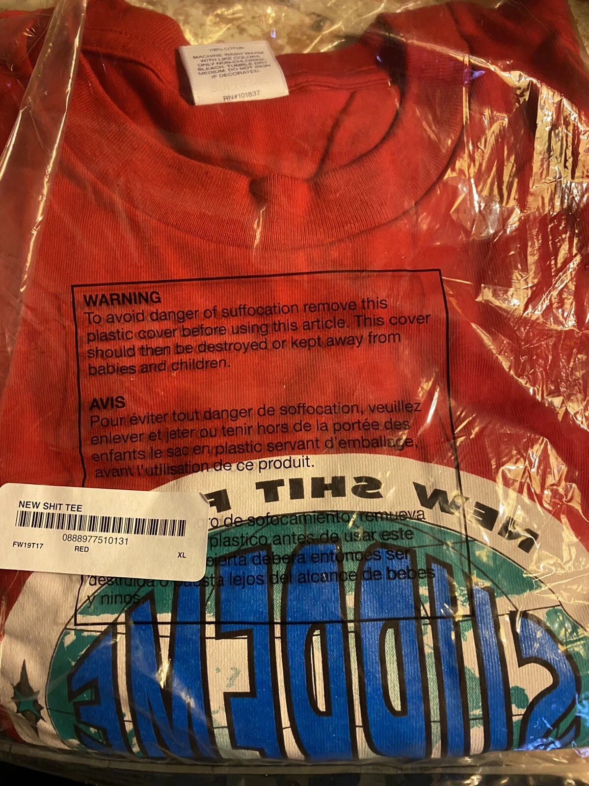Supreme Fall/Winter 2019 New Ish Tee XL