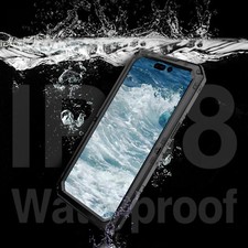 For iPhone 15 Pro Max 14 13 12 11 Rugged Metal Waterproof Case Full Body Cover