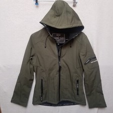 Ilse Jacobsen Waterproof Taped Breathable Raincoat Green Jacket Size 38