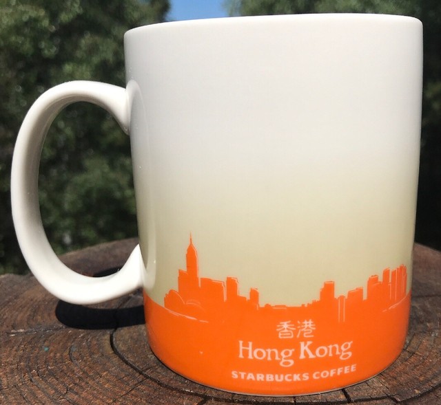 Starbucks Hong Kong 4" Ceramic Coffee Mug 2013 Collector Series 16 oz