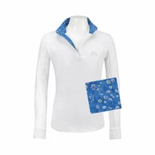 R.J. Classics Maddie Junior Girls Show Shirt 37.5 Technology - Periwinkle Floral