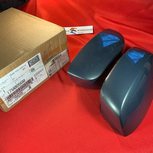 NOS OEM GM 17800560 Mirror Covers Set LH RH Dark Gray