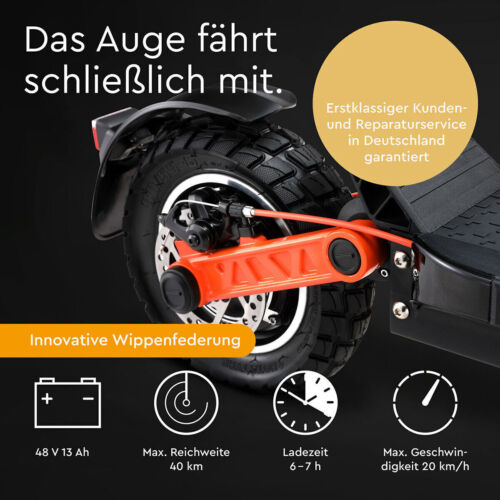 NEU E-Scooter mit Straßenzulassung 10 Zoll 500W 120 kg 624Wh JOYOR S5 offroad - Bild 3 von 24