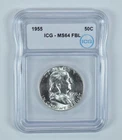 1955 Franklin Half Dollar MS64 FBL ICG *3393