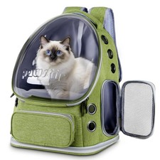Cat Backpack Carrier with Large Space Bubble Window, Airline Approved Breatha...