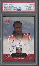 2011 Topps Rookie Premier Julio Jones 17/90 Auto RC Rookie PSA 8 10 Auto 
