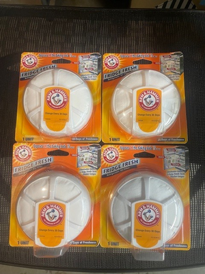 #ad 4Packs Arm amp; Hammer Fridge Fresh Baking Soda Disc Free Shipping in United Sates. $17.99