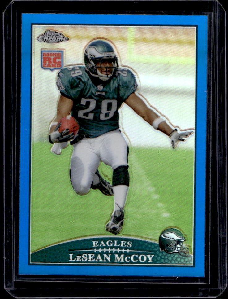 2009 Topps Chrome LeSean McCoy RC Blue Refractor Rookie #TC180 Eagles
