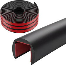 10 Ft 1/2 Inch Rubber Edge Trim Self-Adhesive Flexible U Channel Edge Protector