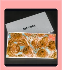 CHANEL COCO MARK LOGO GOLD CHAIN AND COIN PATTERN