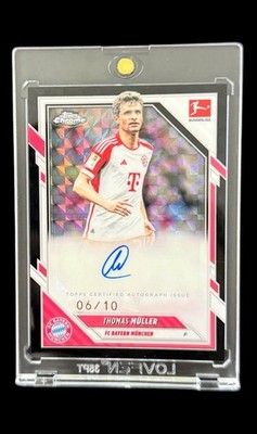 2025/26 Topps Bundesliga Chrome Thomas Müller /10 Black Geometric Auto
