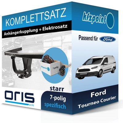 ORIS Anhängekupplung starr und E-Satz 7polig für Ford Tourneo Courier 14- neu