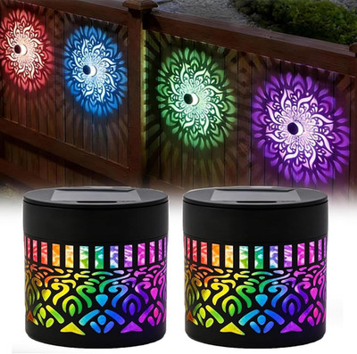 Seven-Color Changing Solar's Mandalas Projection Wall Light,