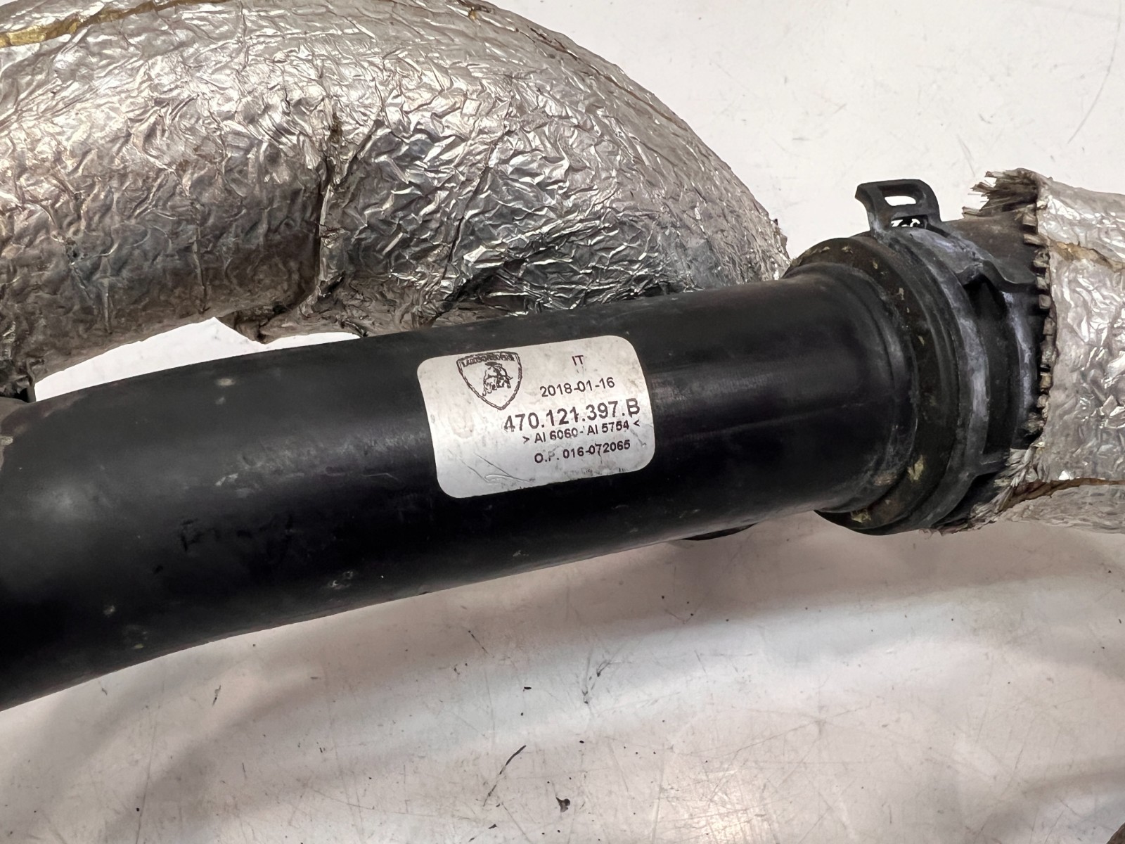 LAMBORGHINI AVENTADOR LP740 S WATER COOLING SYSTEM PIPE HOSE OEM 470121397B