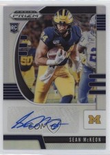 2020 Panini Prizm Draft Picks Rookies Silver Sean McKeon #207 Auto 0ui5