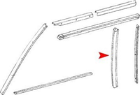 Softtop Verdeck Heckscheibendichtung Links FüR Mercedes SL R107 W107