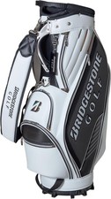 BRIDGESTONE Golf Men's Caddy Bag SPORTS 9.5 x 47 inch 3.4kg White Black CB2611