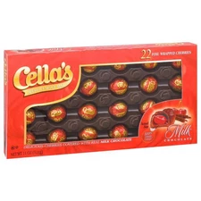 Cella’s Milk Chocolate Cherry Cordials – 22 Ct Box –Sweet, Creamy & Irresistible