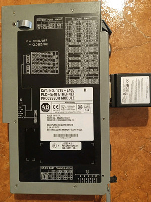 Allen-Bradley 1785-L40E/D PLC-5 Processor. 