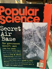 Area 52 The Secret Airbase Popular Science Magazine, March 1994