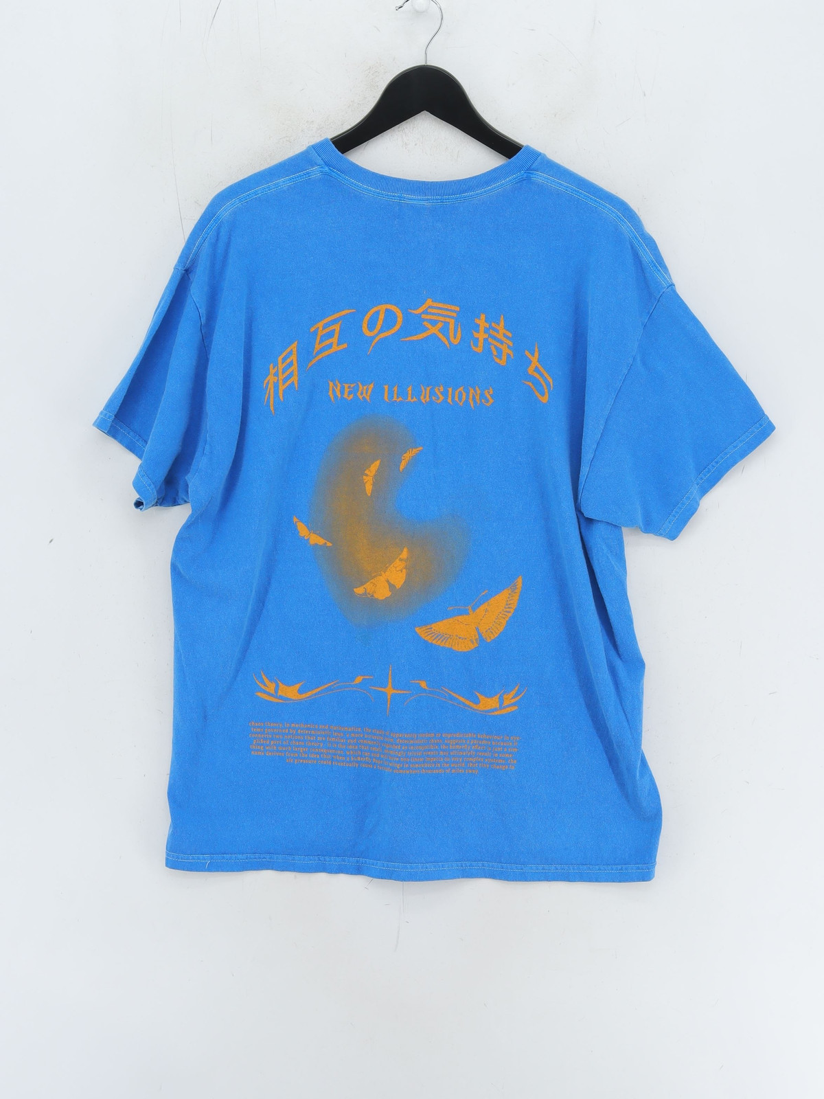 ALTRA T shirt uomo River Island L blu grafica 100% altro basic