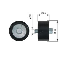Gates Umlenk-/FüHrungsrolle Keilrippenriemen Drivealign™ T36537 FüR Hyundai KIA