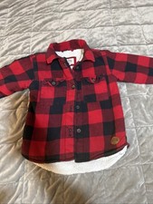 Plaid Sherpa Lined Kids Size Small Jacket