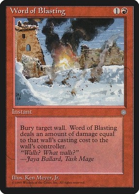 MTG Magic the Gathering Word of Blasting (224/383) Ice Age MP