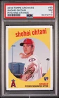 2018 Topps Archives #50 Shohei Ohtani Pitching Stance PSA 7