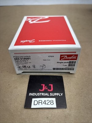 New 060-519091, Danfoss, KP 6W, 116-609 PSI, 1/4 FLARE AUTO RESET, C UL US