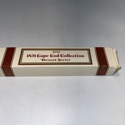 Vintage Avon 1876 Cape Cod Collection Ruby Red Glass Dessert Server