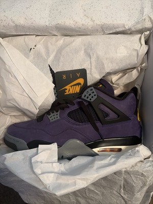 Nike Air Jordan 4 Retro Lakers Imperial Purple FV5029-500 Men Size 12