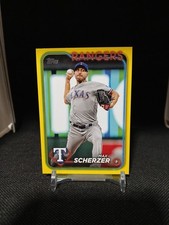 2024 Topps Series 2 - Max Scherzer - Yellow Parallel #600