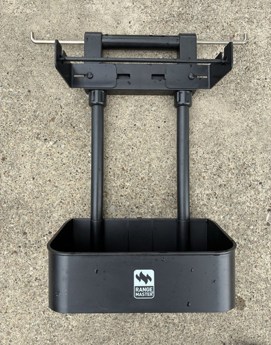 Range Master Black Utility Cart/Stand Caddy w/ Tray and Hooks