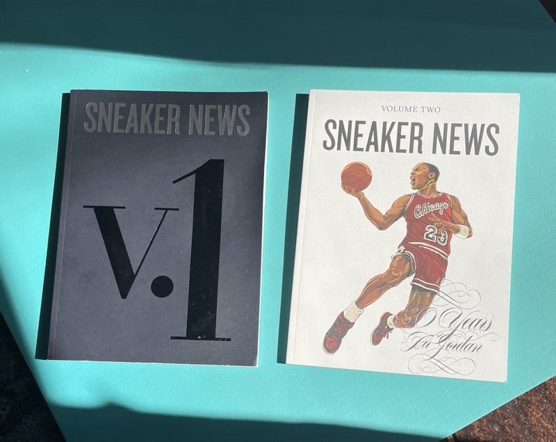 Sneaker news magazine first and second  issues volume one 1 and two 2