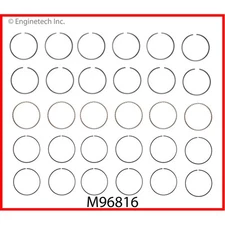 Enginetech Engine Piston Ring Set M96816-100; 196.80mm Bore